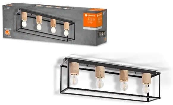 Ledvance - Felületre szerelhető csillár DECOR 4xE27/15W/230V