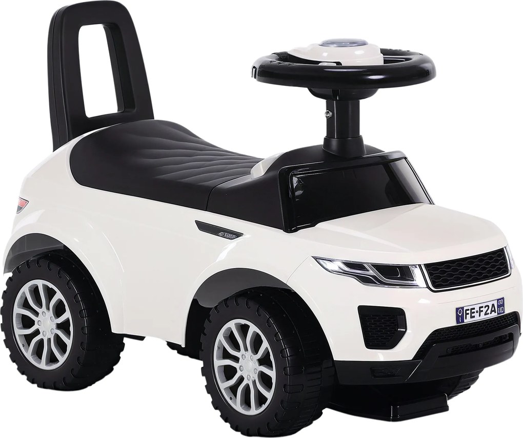 HOMCOM Quad Ride-On Gyermekautó Pedál Nélküli Baby Toy Racer Walker Hangszóróval 62x28x41.5cm | Aosom