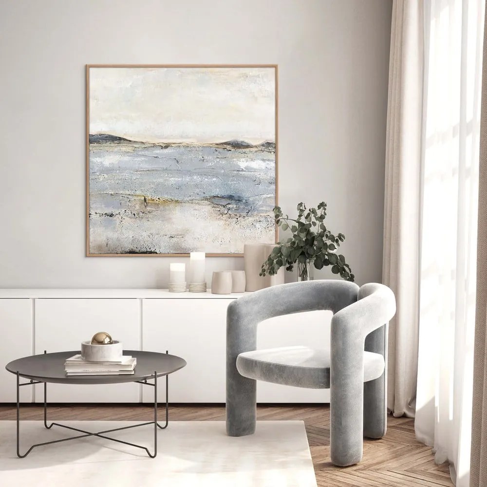 Kézzel festett kép 100x100 cm Trace Of Nature – Malerifabrikken