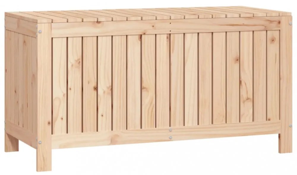 tömör fenyőfa kerti tárolóláda 115x49x60 cm