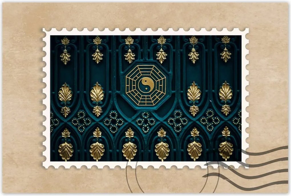 Poszterek 90x60 Absztrakt Arany harmónia