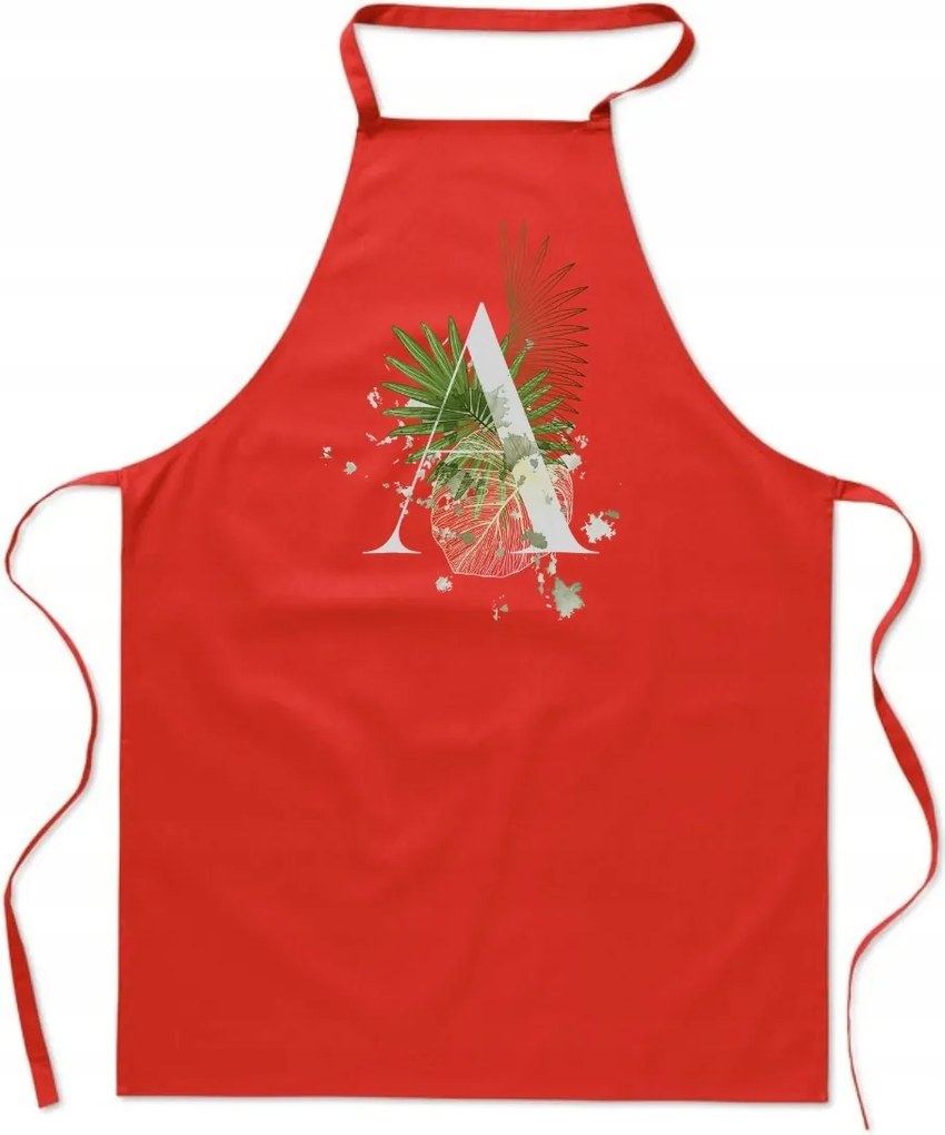 Konyhai Kötény piros A Betűvel A név Amelia Ania Alan Adam FA_414_cw