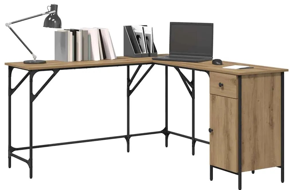 vidaXL Asztal Artisan tölgy 141 x 141 x 75 cm Faanyag