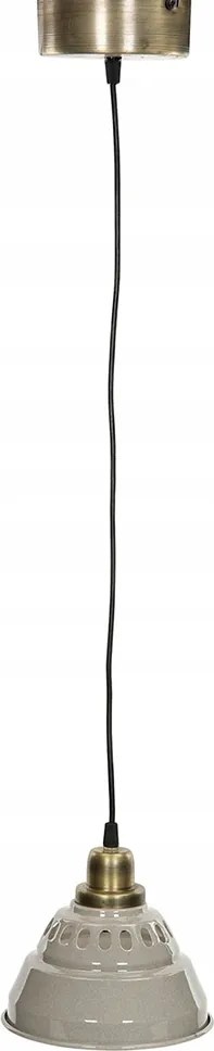Függőlámpa Liam fém szürke arany átm. 18cm