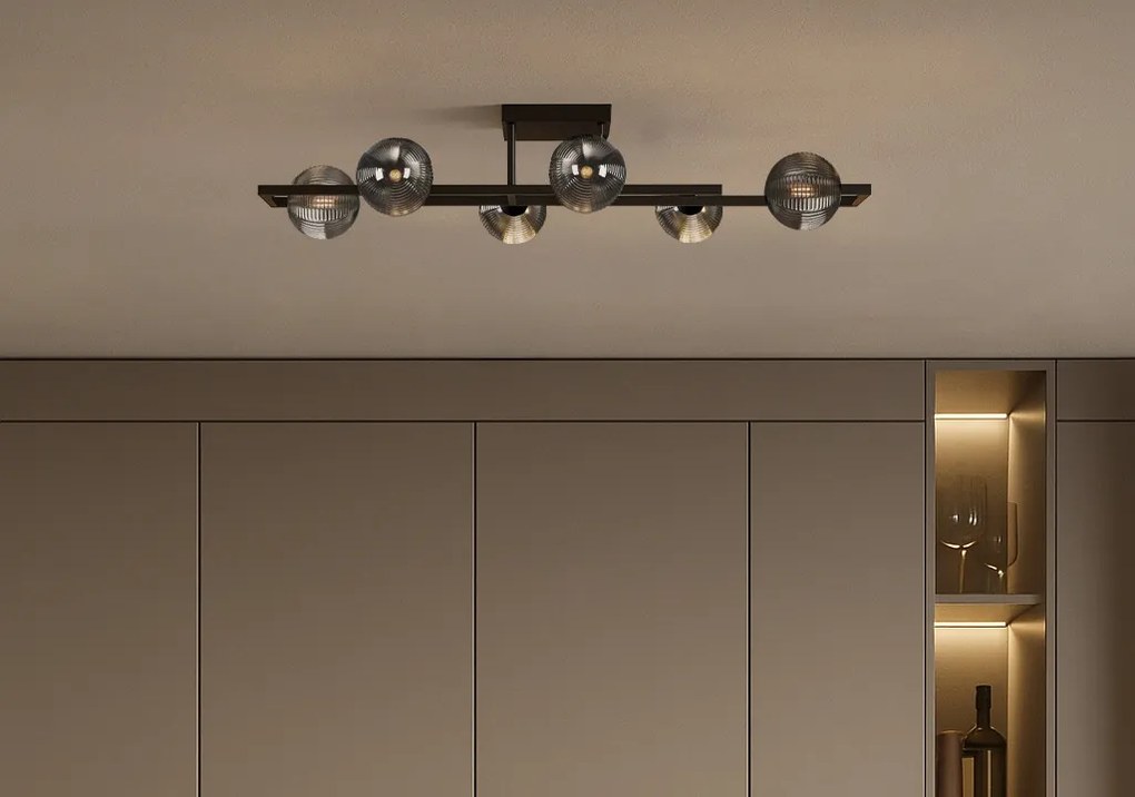 KAJA K-5772 TORES Loft Mennyezeti Lámpa Szürke G9 IP20
