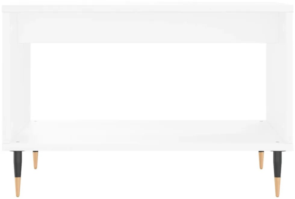 vidaXL fehér szerelt fa dohányzóasztal 60x50x40 cm