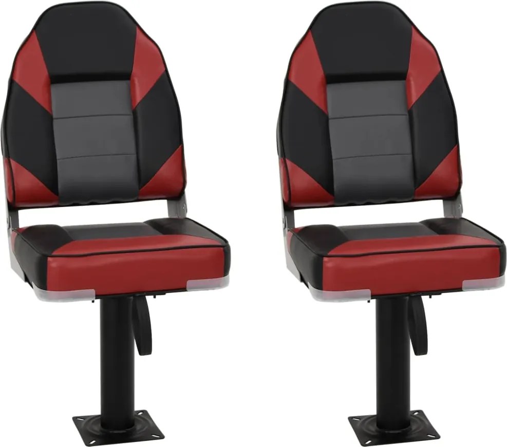 vidaXL 4 részes magas háttámlás összecsukható hajóülésszett