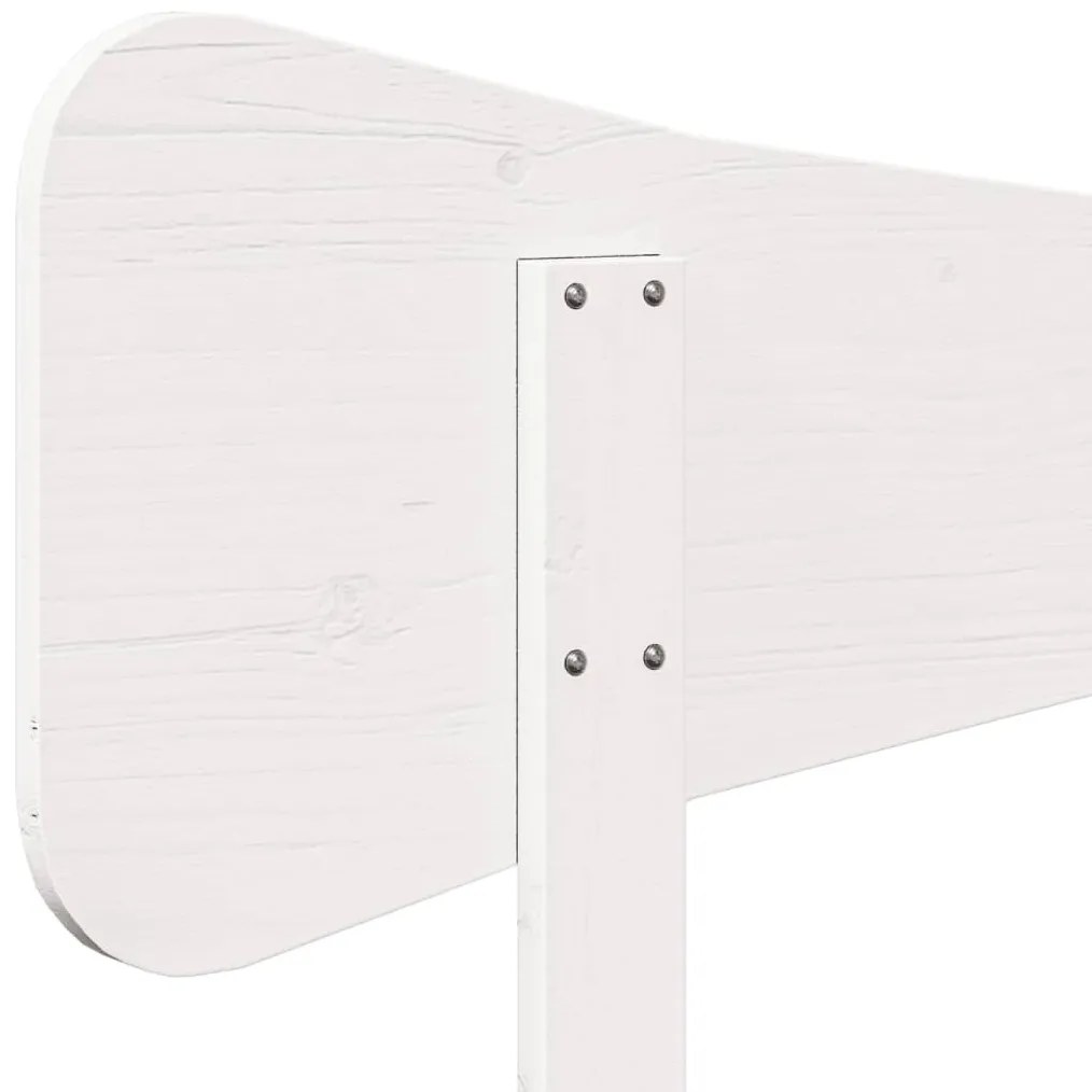 fehér tömör fenyőfa fejtámla 75 cm