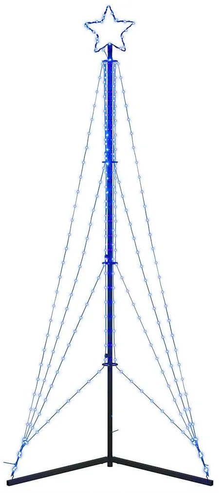 kék LED karácsonyfa 483 LED 240 cm