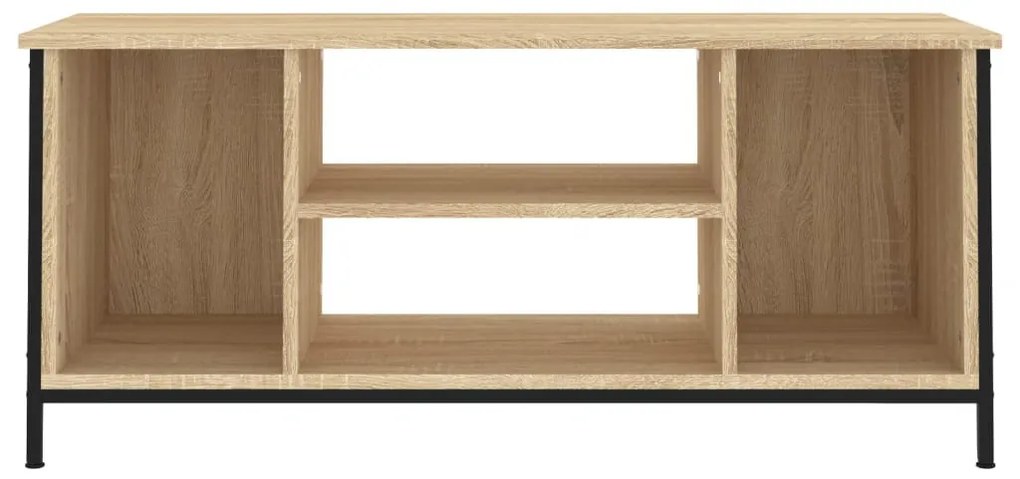 sonoma tölgyszínű szerelt fa TV-szekrény 102x35x45 cm