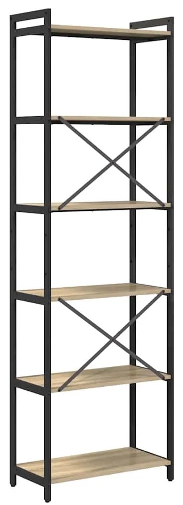 Könyvszekrény sonoma tölgy 60 x 30 x 188 cm Faanyag