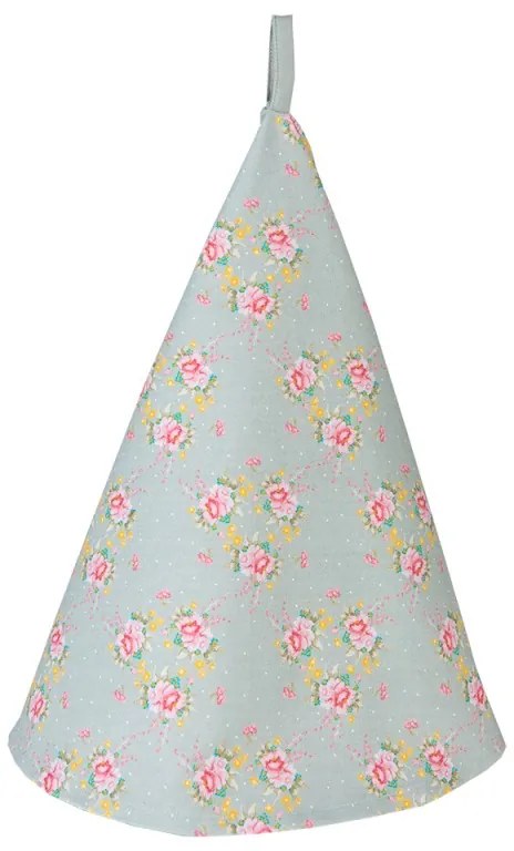 Vintage rózsás pamut kerek konyharuha Cheerful Roses