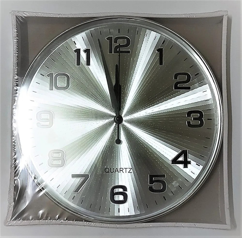 Elegáns Fém Falióra 30 Cm Ezüst és Rose Gold Színekben