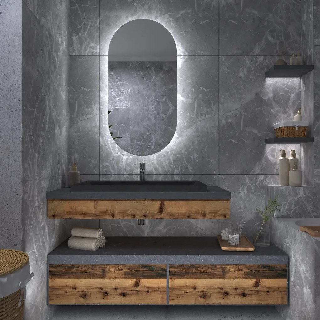 Atipikus tükör LED világítással G3