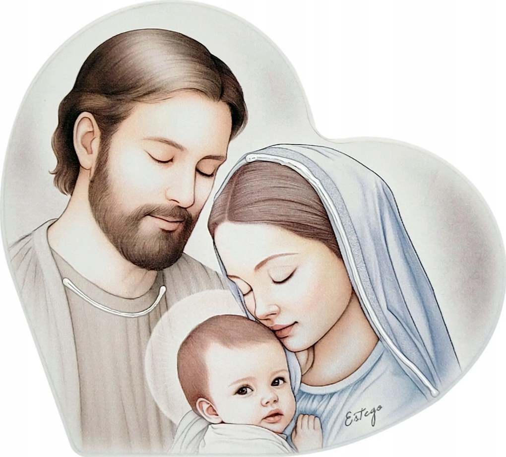 Fára festett Szent Család Vászonkép 36x33 cm Cikkszám: ES05187800