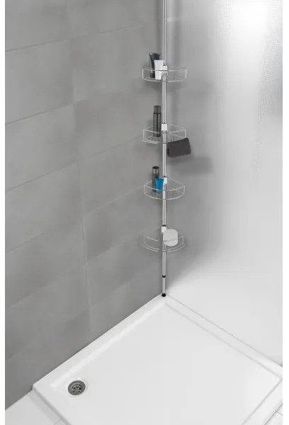 WENKO 21803100-DOLCEDO sarokpolc 31x275 cm rozsdamentes/fényes. króm