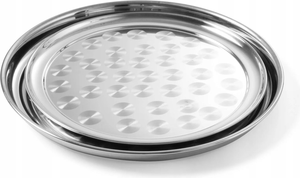 Bankett tálca acél kerek átm. 30cm Hendi 480205