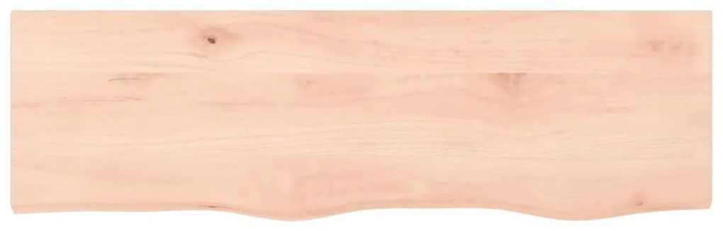 kezeletlen tömör tölgyfa fali polc 100x30x(2-6) cm