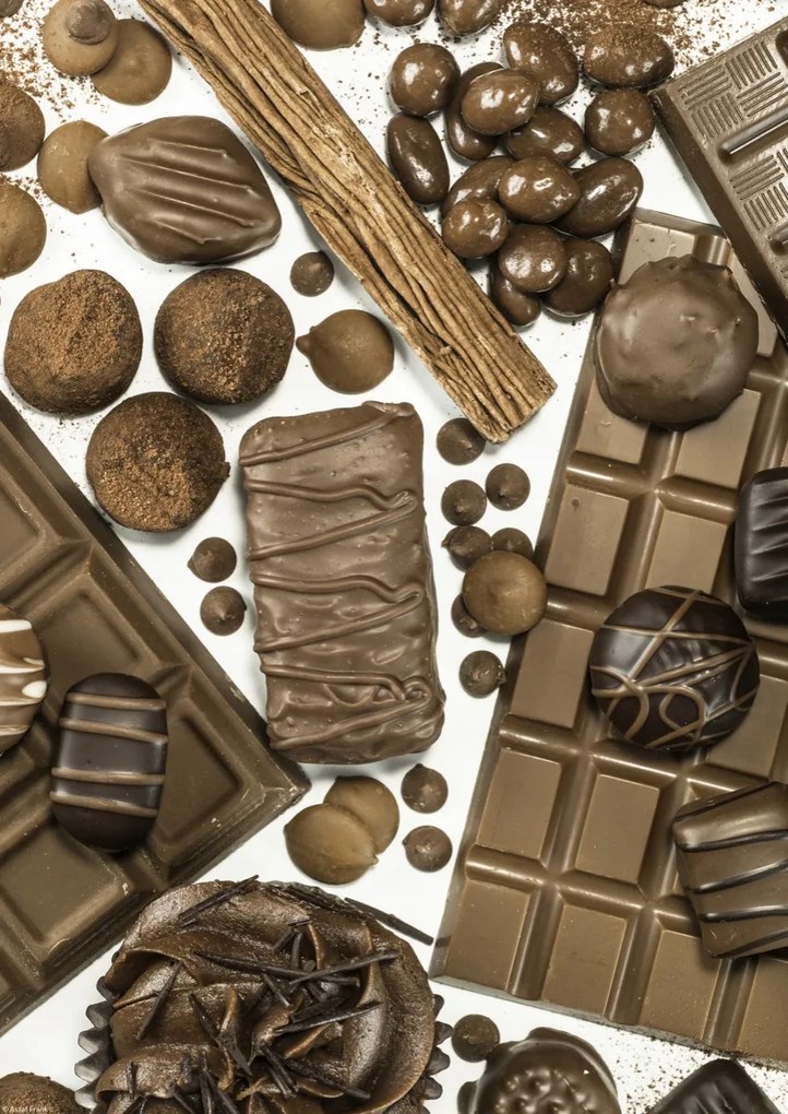 Poszter 29,7x42cm Csokoládék és kekszek, Assaf Frank