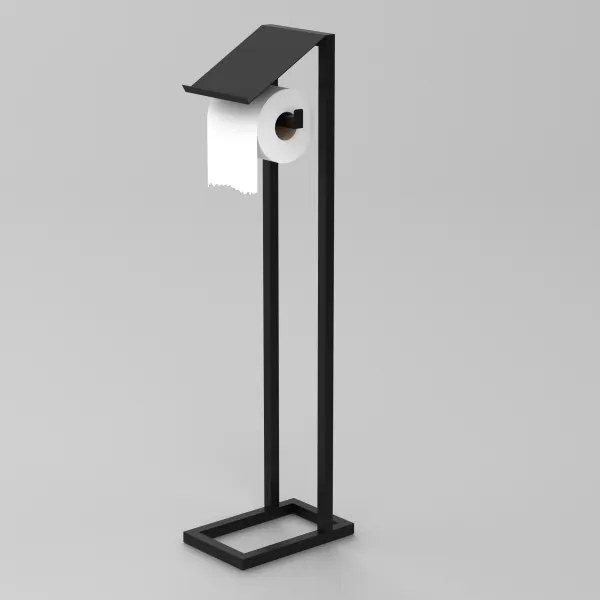 WC-papír tartó 71x20 cm fekete