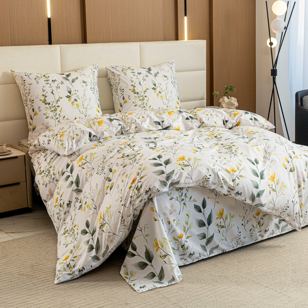 Mikroszálas ágyneműhuzat CITRUS GARDEN fehér Ágyneműhuzat mérete: 70 x 90 cm | 140 x 200 cm