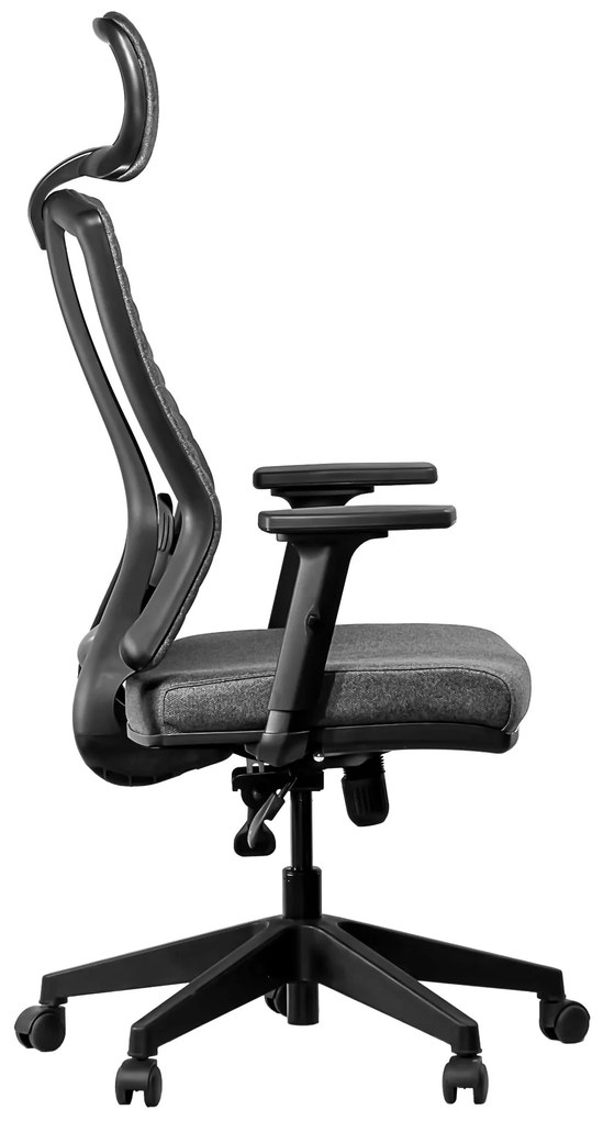 Ello ergonómikus szövet irodai forgószék deréktámasszal, fejtámasszal