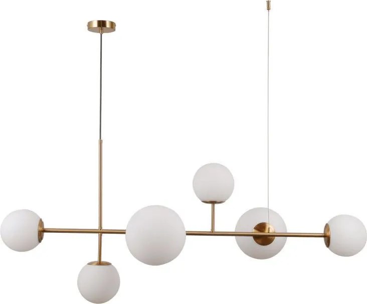 ITALUX PND-31221-6-HBR VAILANTE Modern Függesztett Lámpa Fehér, Mézédes E14, E27 IP20