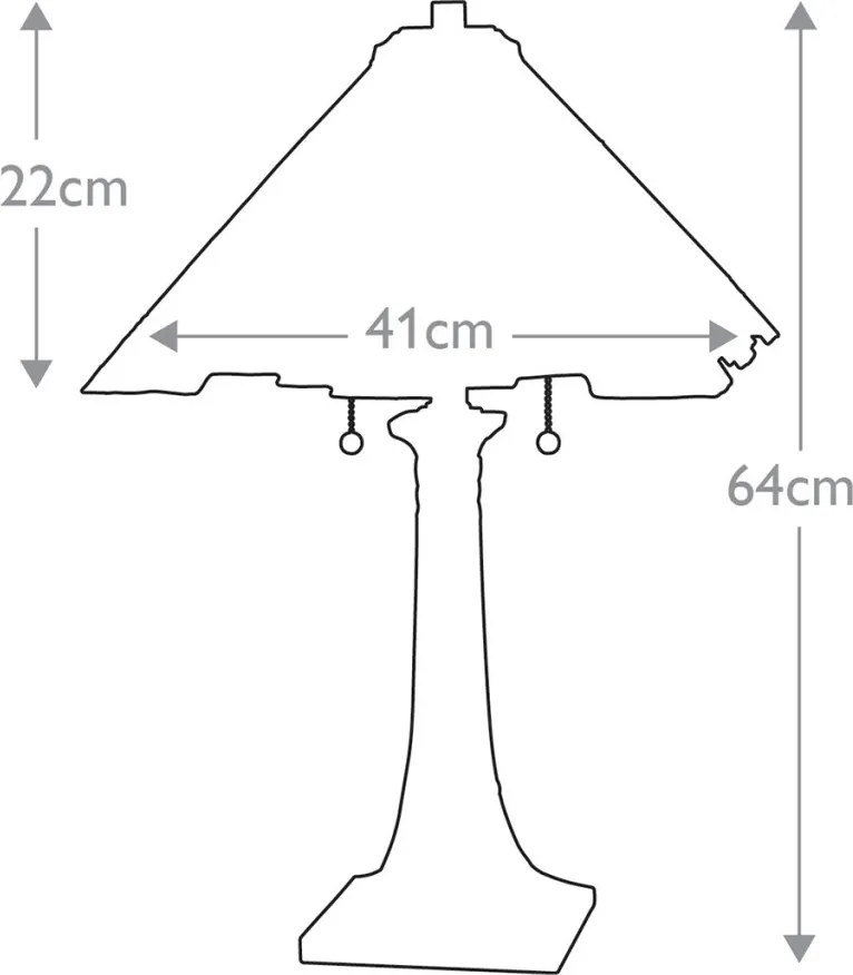 Quoizel INGLENOOK QZ-INGLENOOK-TL Asztali lámpa 2x60W/E27