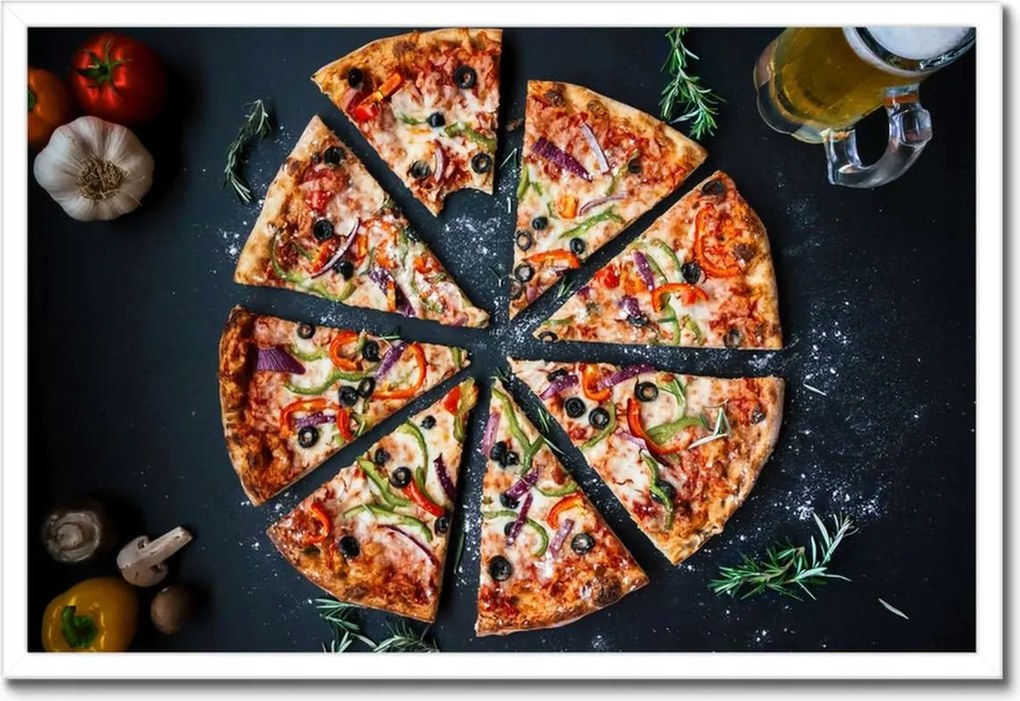 Poszterek keretben 60x40 Pompás pizza