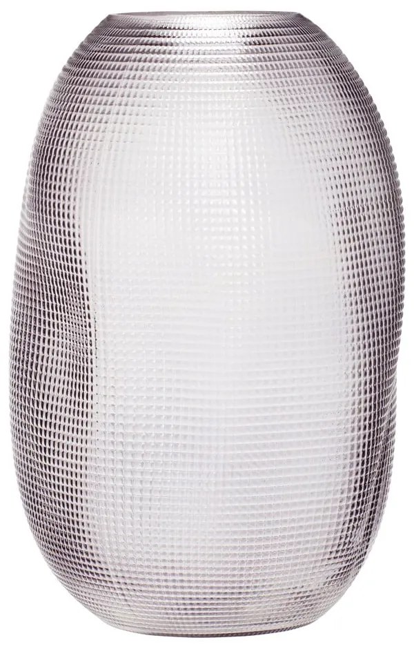 Glam szürke üveg váza, magasság 30 cm - Hübsch