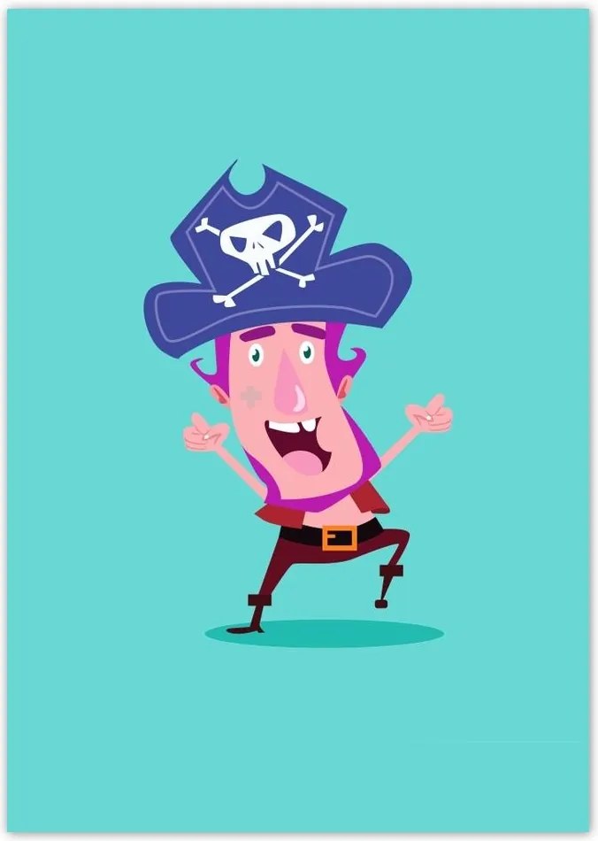 Poszterek A5 Pion Vidám kalóz gyerekeknek