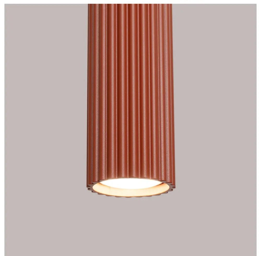 Téglavörös függőlámpa Gleam – Sollux