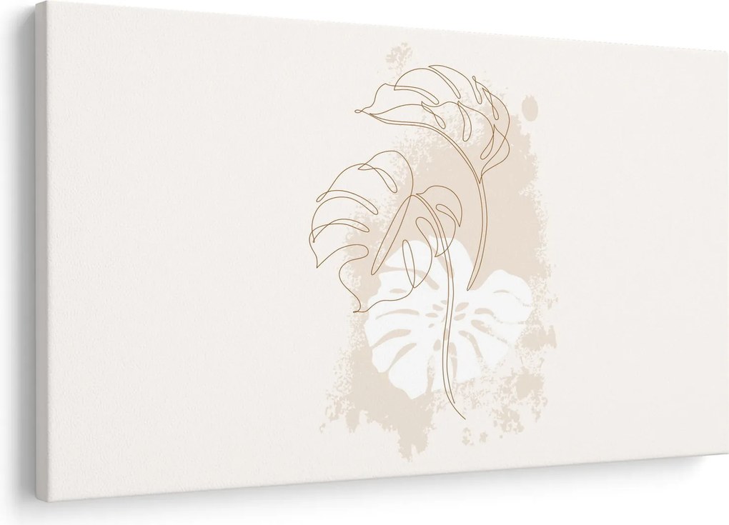 Kép - Line art monstera N⁰1 (90x60 cm)