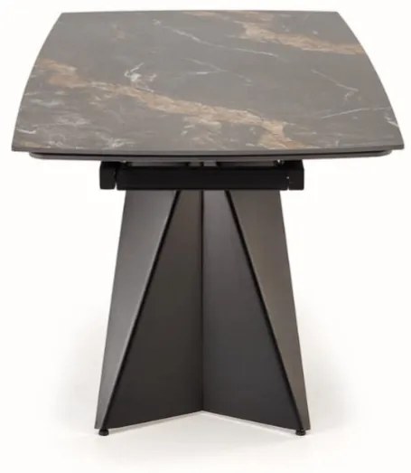 Armani bővíthető étkezőasztal fekete 165-241cm