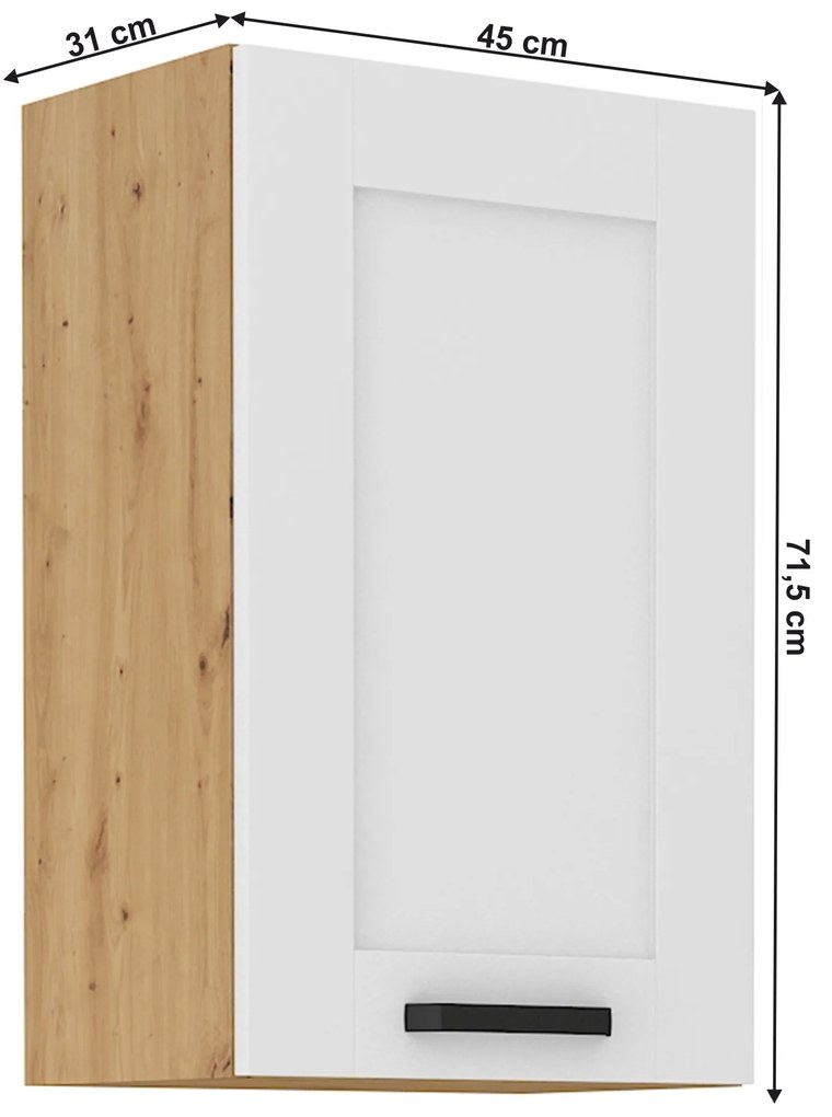 Felsőszekrény  Lesana 2 (fehér + artisan tölgy) 45 G-72 1F . 1063957