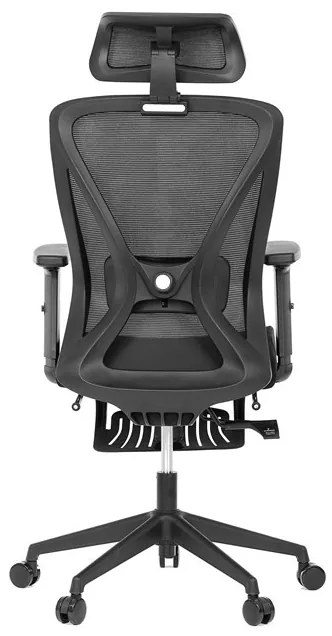 Fekete Hálós Irodai Szék, Szinkron Mechanikával. KA-S257 BK