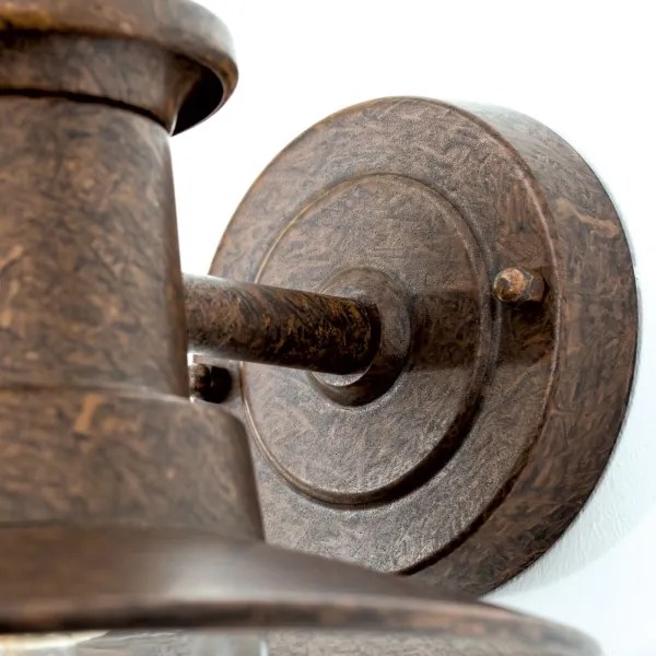 Orion AL 11-1205 - Kültéri fali lámpa LEONIE 1xE27/60W/230V IP44 bronz