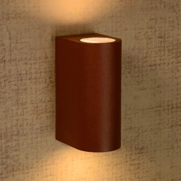 Lucide 27863/02/97 - Kültéri fali lámpa BOOGY 2xGU10/5W/230V IP44