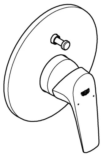 GROHE 29117000 - LINEARE kádcsaptelep, fényes króm