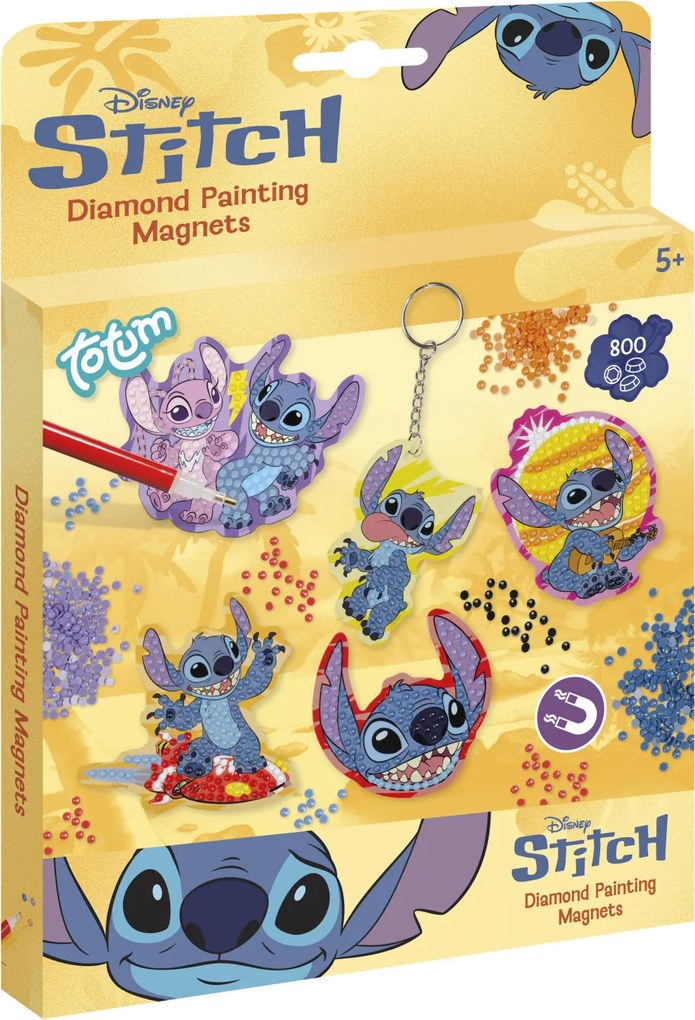 Disney Lilo és Stitch, A csillagkutya Surf gyémántszemes mágneses szett