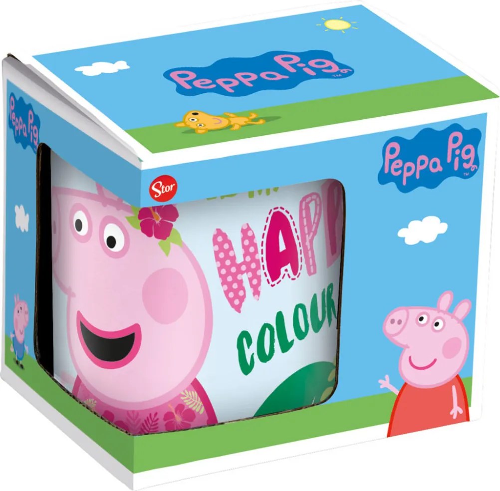 Peppa malac Pink porcelán bögre 235 ml (8 oz) Díszdobozban