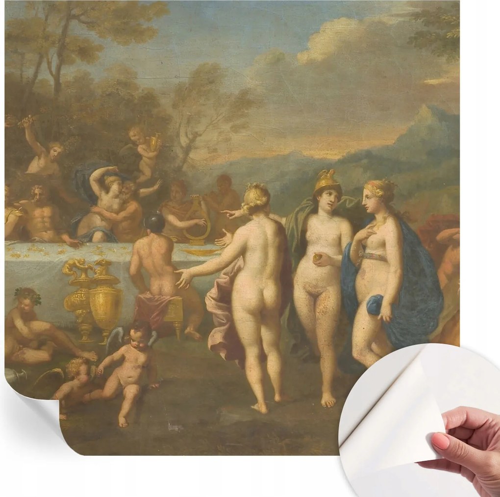 Dekoratív öntapadós fotótapéta irodába Antik lakoma 250x250 cm