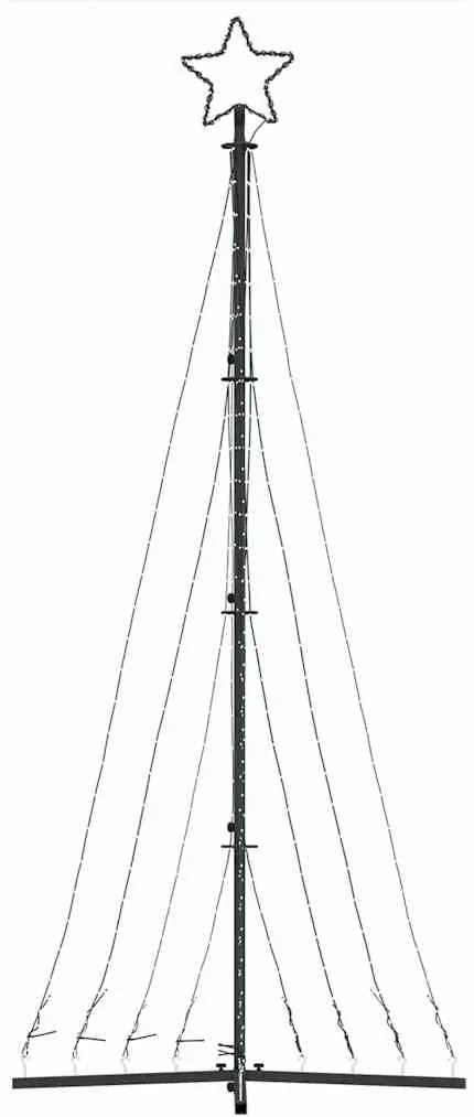 meleg fehér LED karácsonyfa 447 LED 249 cm