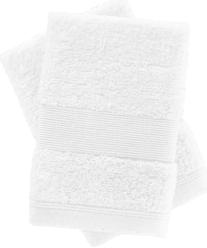 Fehér frottír pamut törölköző szett 2 db-os 30x30 cm Anti-Bacterial – Catherine Lansfield