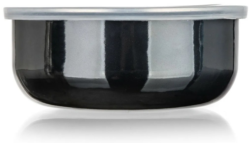 Banquet METALLIC Black zománcozott tálkészlet, 8db
