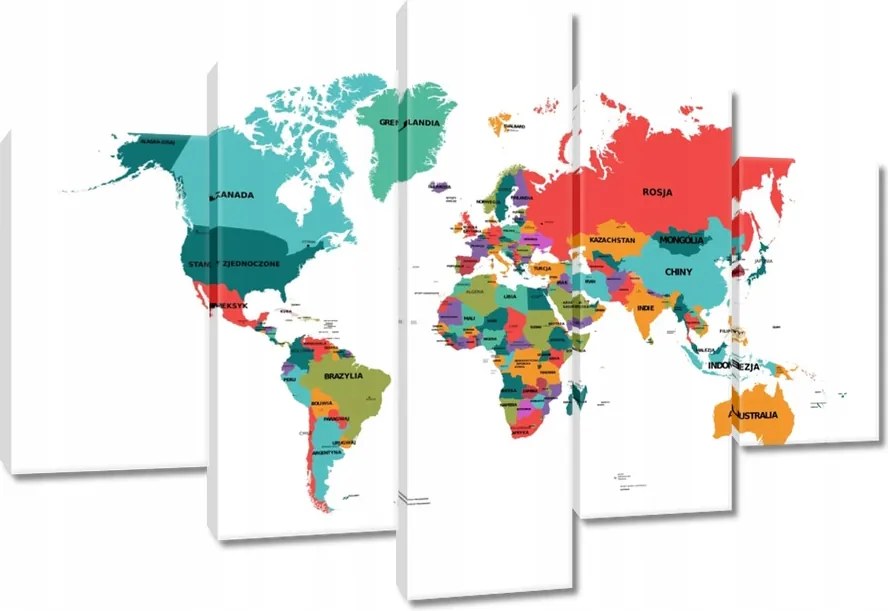 Vászonkép 150x105 Világtérkép