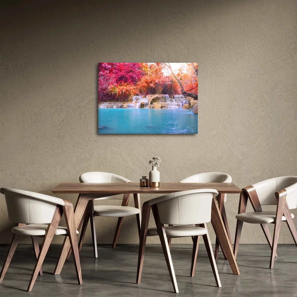 Türkiz lagúna, Laosz, Tat Kuang Si képe (70x50 cm)