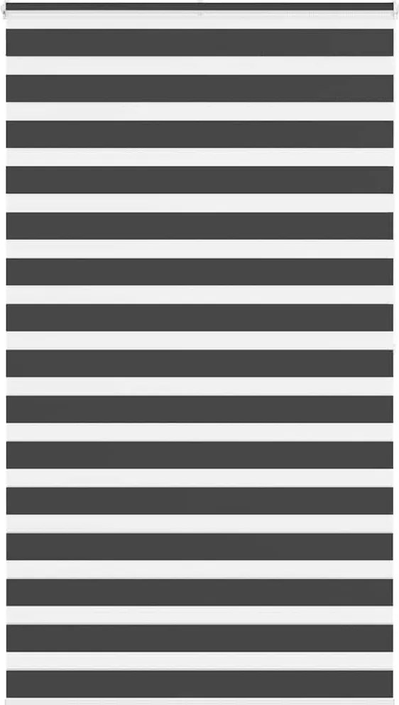 vidaXL zebrafüggönnyel fekete szövetszélesség 130,9 cm poliészter