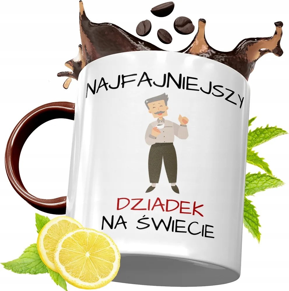 Bordó Bögre Nagypapának Születésnapra Ajándék fényképes nyomattal