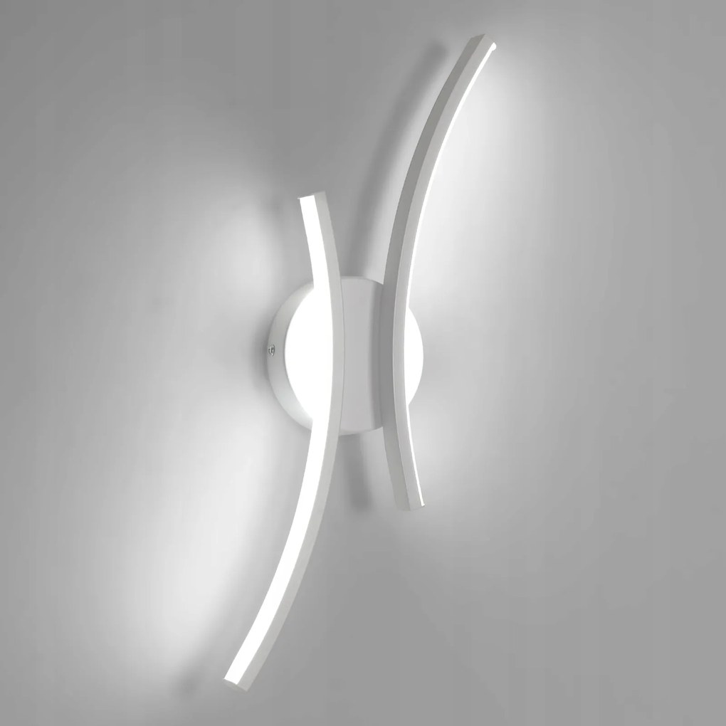 Fali lámpa Goeco fali lámpa fehér integrált Led fényforrás 18 W